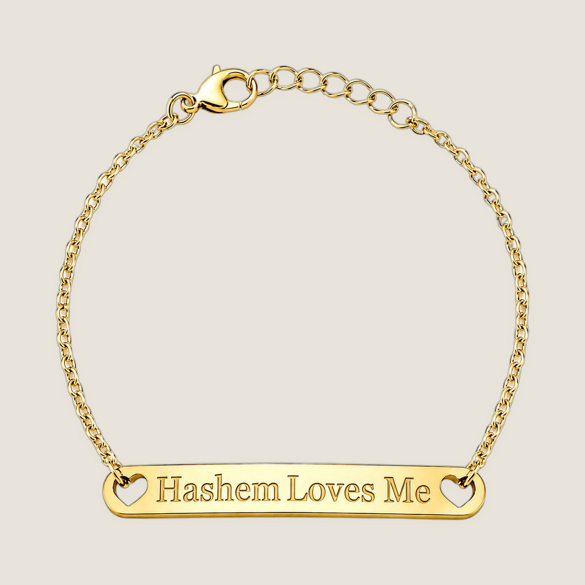 The Bar Bracelet in Gold — Hashem Loves Me jewelry