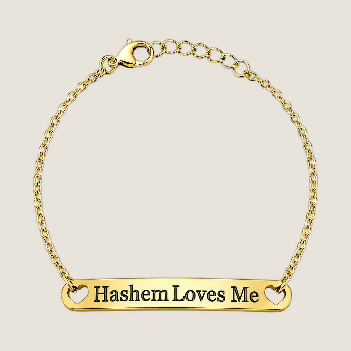 The Bar Bracelet in Gold Noir — Hashem Loves Me jewelry