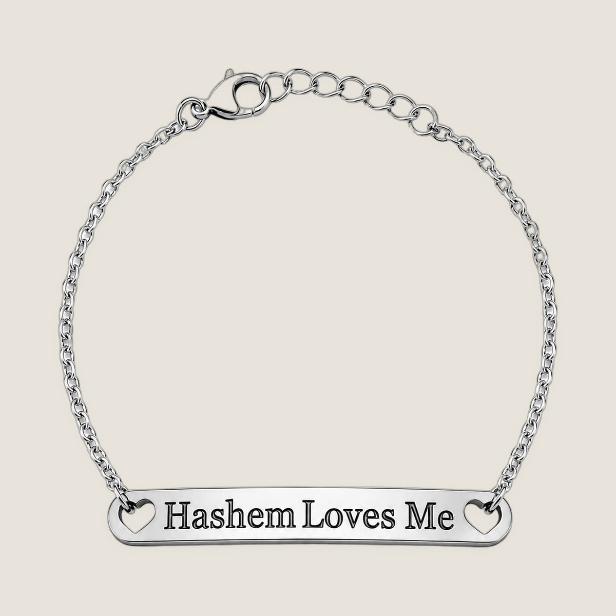 The Bar Bracelet in Silver Noir — Hashem Loves Me jewelry