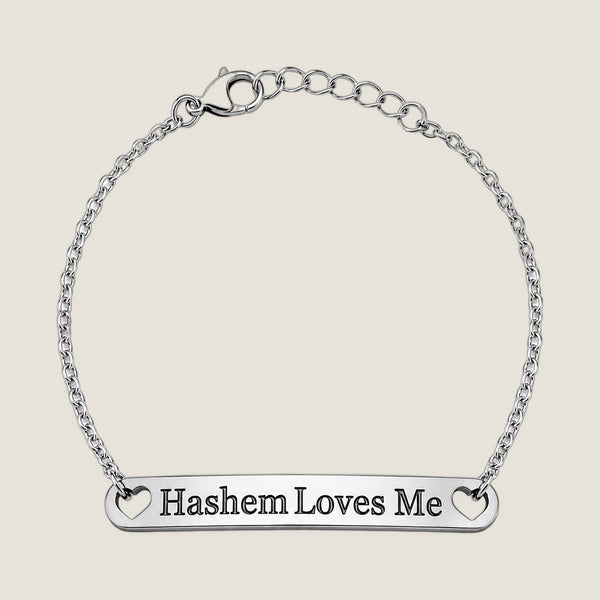 The Bar Bracelet in Silver Noir — Hashem Loves Me jewelry