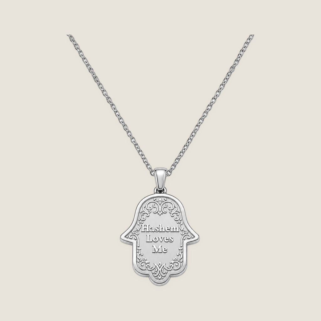 The Hamsa Pendant in Silver — Hashem Loves Me jewelry