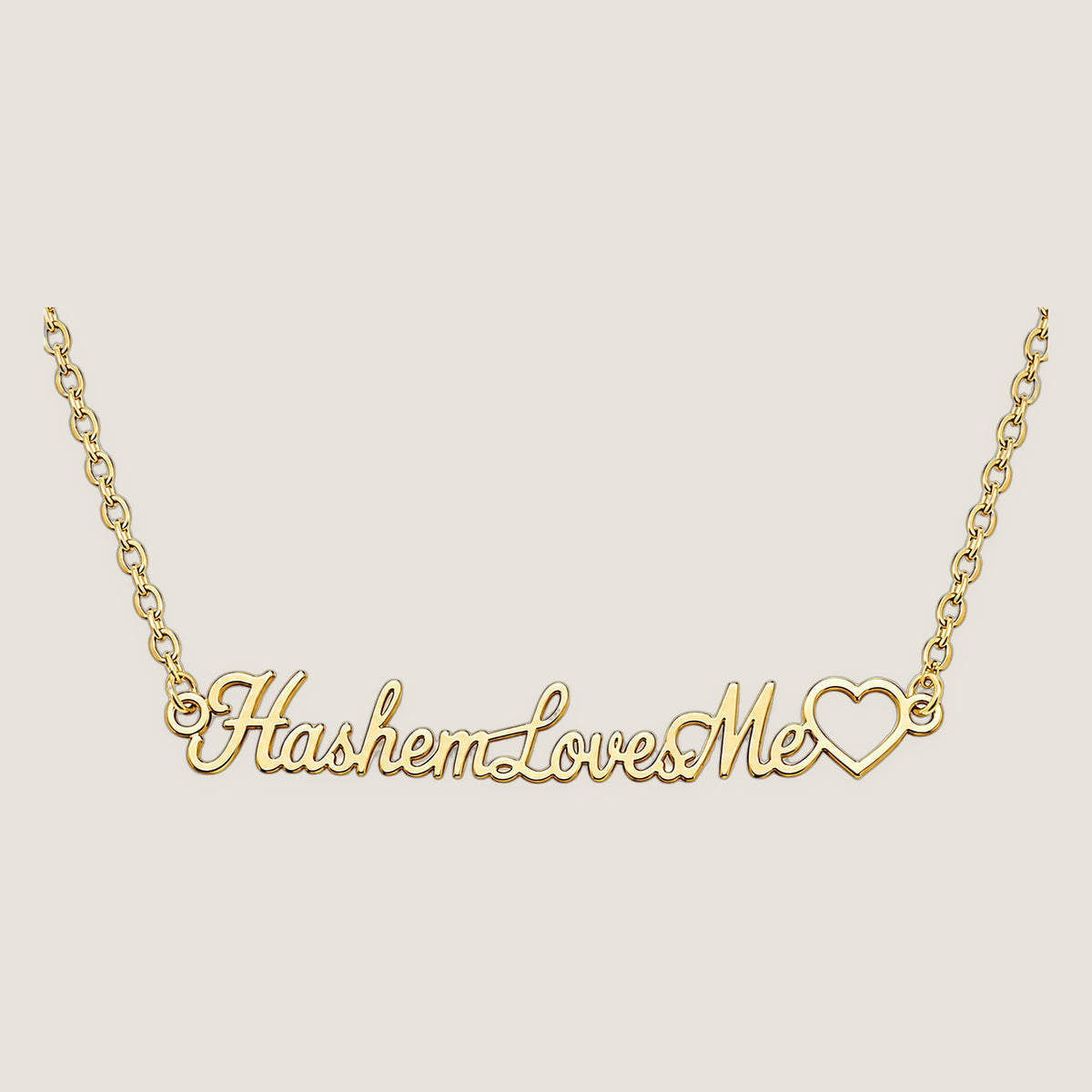 The Script Bracelet in Gold — Hashem Loves Me jewelry