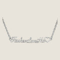 The Script Bracelet in Silver — Hashem Loves Me jewelry