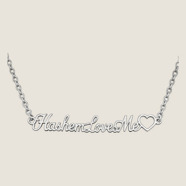 The Script Bracelet in Silver — Hashem Loves Me jewelry