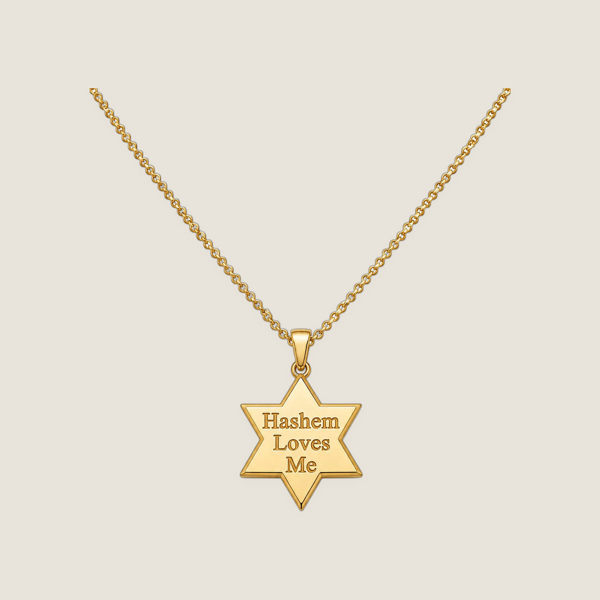 The Star Pendant in Gold — Hashem Loves Me jewelry